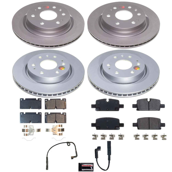 Genuine Geomet Coated Rotor and Low-Dust Ceramic Brake Pad Kit