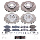 PowerStop Semi-Coated Rotor and Low-Dust Ceramic Brake Pad Kit