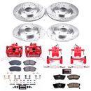 PowerStop Z23 Daily Driver Carbon-Fiber Ceramic Pads Drilled & Slotted Rotor & C