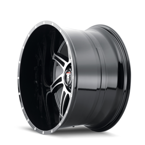 22x12 American Truxx Vortex Black/Machined 6x135 ET-44 wheel/rim