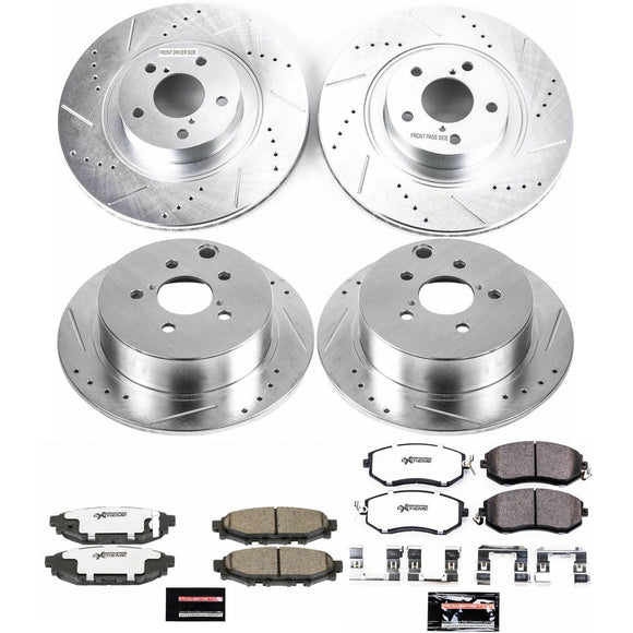 PowerStop Z26 Street Performance Ceramic Brake Pad and Drilled & Slotted Rotor K