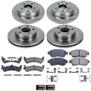 PowerStop OE Stock Replacement Low-Dust Ceramic Brake Pad and Rotor Kit