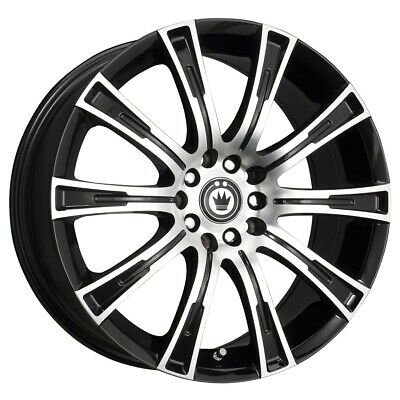 17x7.5 Konig Crown Machined Face/Gloss Black 5x112 5x120 ET35 Wheel Rim