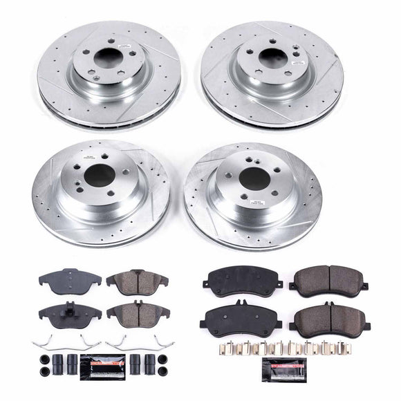 PowerStop Z23 Daily Driver Carbon-Fiber Ceramic Brake Pad and Drilled & Slotted