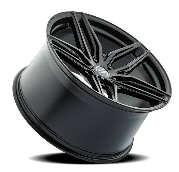 20x9 Select Precision Alloys SHADOW Satin Black Wheel 5x112 ET38 CB66.53