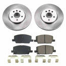 PowerStop OE Stock Replacement Low-Dust Ceramic Brake Pad and Rotor Kit