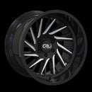 20x12 Cali Off-Road 9114 Purge Gloss Black Milled 8x170 ET-51 Wheel Rim