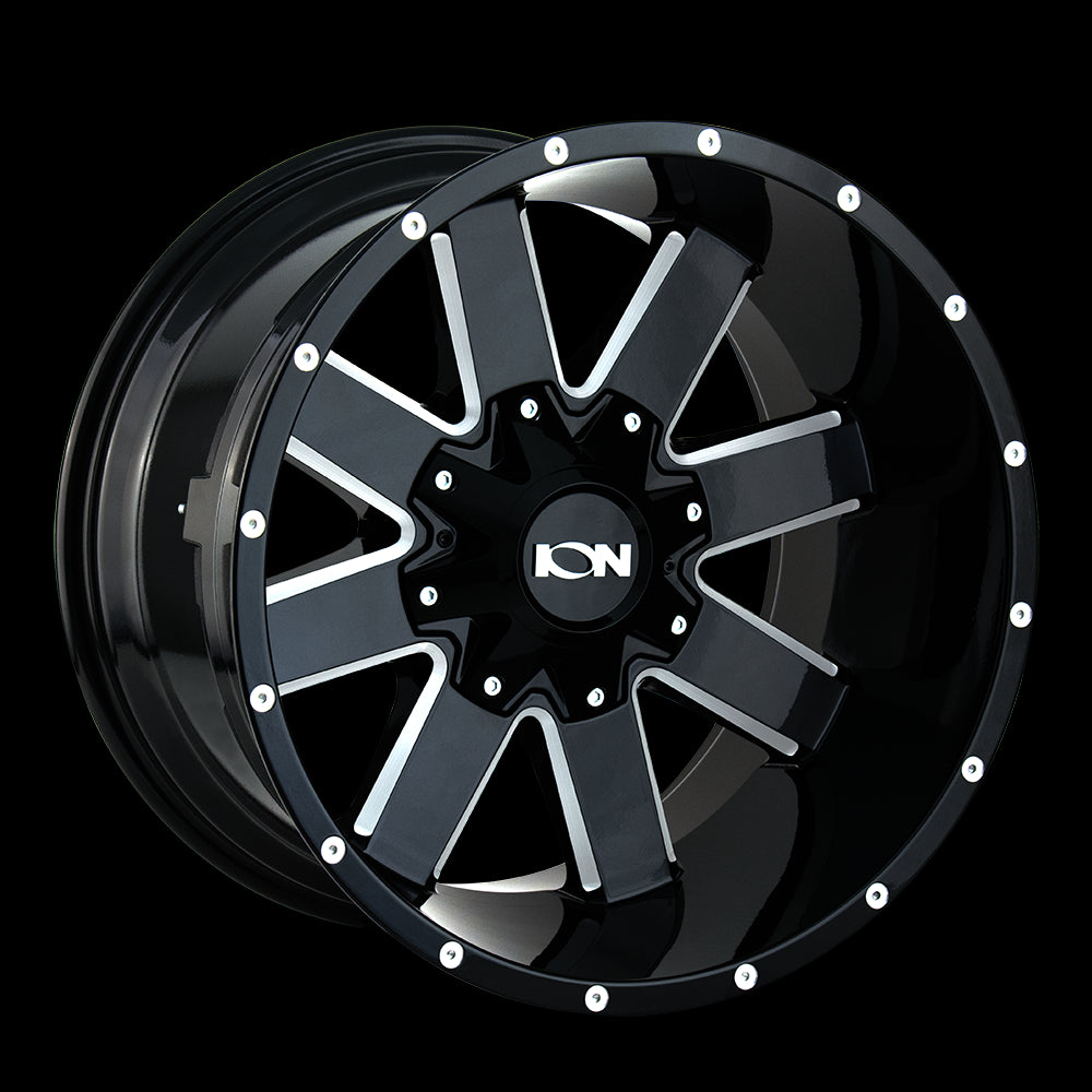 18x9 ION 141 Gloss Black Milled 5x150/139.7 ET18 wheel/rim