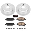 PowerStop Genuine Geomet Coated Rotor and Low-Dust Ceramic Brake Pad Kit
