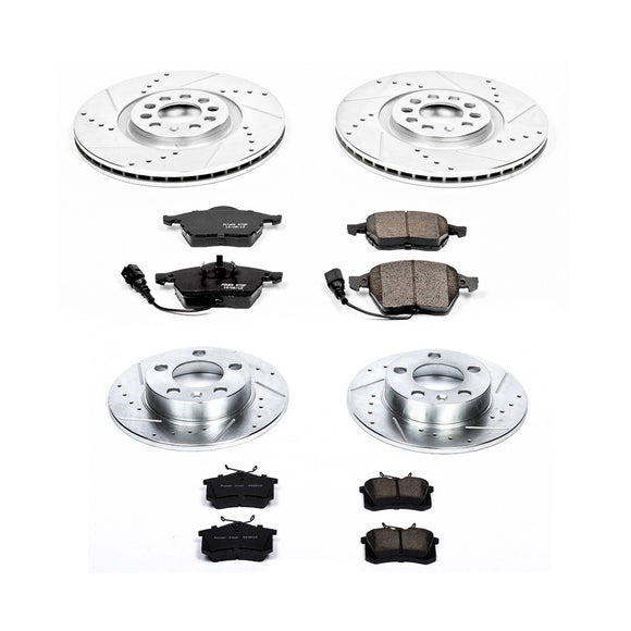 PowerStop Z23 Daily Driver Carbon-Fiber Ceramic Brake Pad and Drilled & Slotted