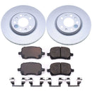 PowerStop Genuine Geomet Coated Rotor and Low-Dust Ceramic Brake Pad Kit