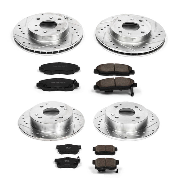 PowerStop Z23 Daily Driver Carbon-Fiber Ceramic Brake Pad and Drilled & Slotted