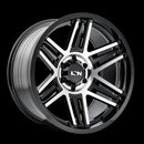 17x9 Ion 147 Black Machined 8x170 ET0 CB125.2 Wheel Rim