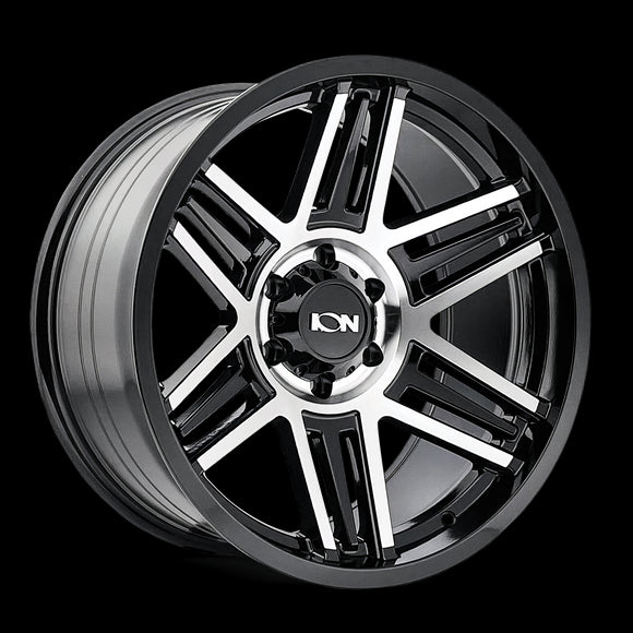 17x9 Ion 147 Black Machined 8x170 ET0 CB125.2 Wheel Rim