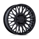 24X7 MSA OFFROAD WHEELS M50 Clubber Gloss Black 5x114.3 ET0 Wheel Rim