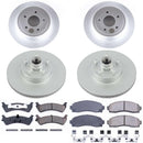 PowerStop Genuine Geomet Coated Rotor and Low-Dust Ceramic Brake Pad Kit
