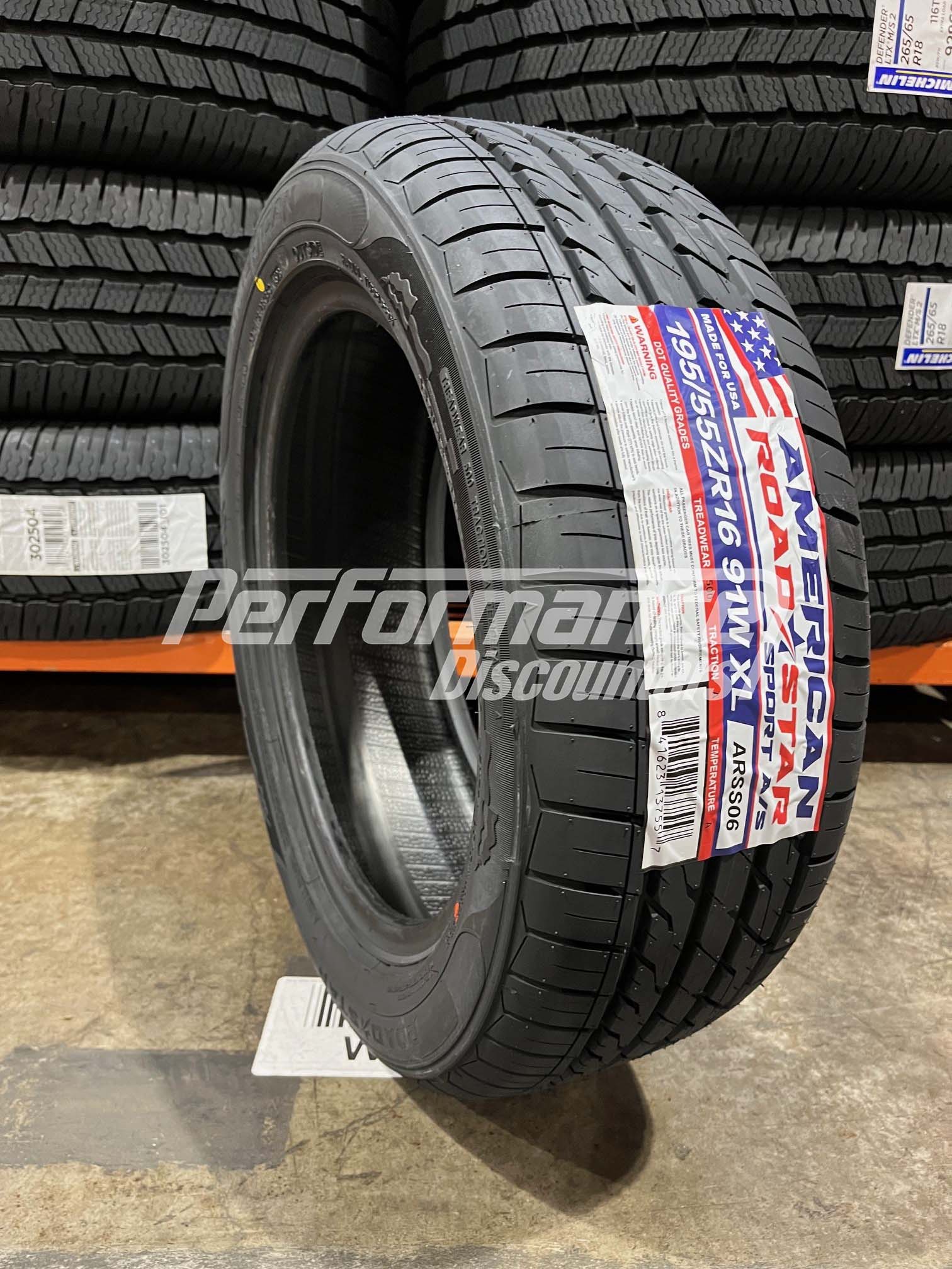 American Roadstar Sport A/S Tire(s) 195/55R16 91W SL BSW 195 55 16 1955516