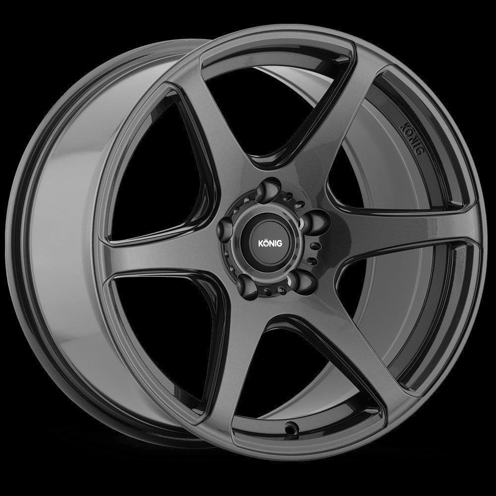 18x8 Konig Tandem Gloss Graphite 5x112 ET43 Wheel Rim