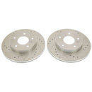PowerStop Evolution Drilled Slotted Rotors Pair Rear For Pontiac Firebird