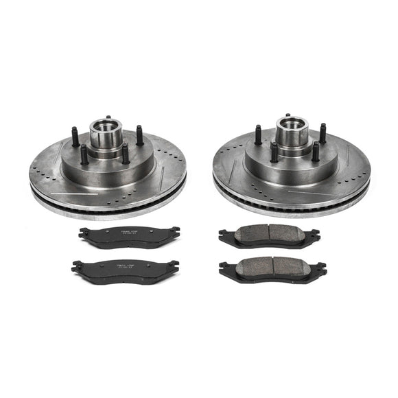 PowerStop Z23 Daily Driver Carbon-Fiber Ceramic Brake Pad and Drilled & Slotted