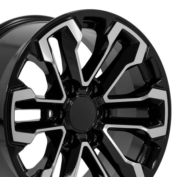 18" Replica CV69 fits Chevrolet Silverado 18 in. x 8.5 in. Gloss Black