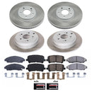 PowerStop Semi-Coated Rotor and Low-Dust Ceramic Brake Pad Kit