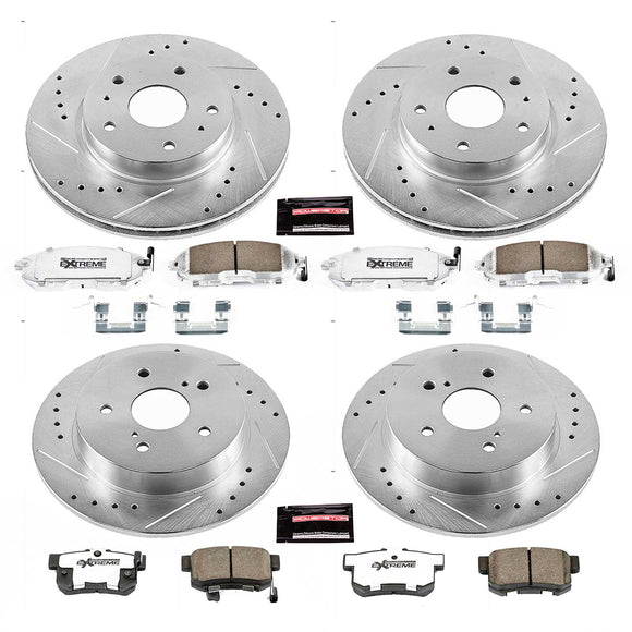 PowerStop Z26 Street Performance Ceramic Brake Pad and Drilled & Slotted Rotor K