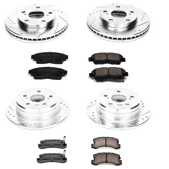 PowerStop Z23 Daily Driver Carbon-Fiber Ceramic Brake Pad and Drilled & Slotted