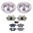 PowerStop OE Stock Replacement Low-Dust Ceramic Brake Pad, Rotor and Caliper Kit