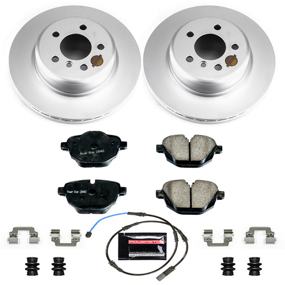 PowerStop Genuine Geomet Coated Rotor and Carbon-Fiber Ceramic Brake Pad Kit