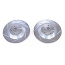 PowerStop Evolution Drilled Slotted Rotors Pair Rear For Volvo XC90