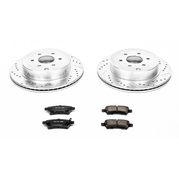 PowerStop Z23 Daily Driver Carbon-Fiber Ceramic Brake Pad and Drilled & Slotted