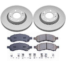 PowerStop Genuine Geomet Coated Rotor and Low-Dust Ceramic Brake Pad Kit
