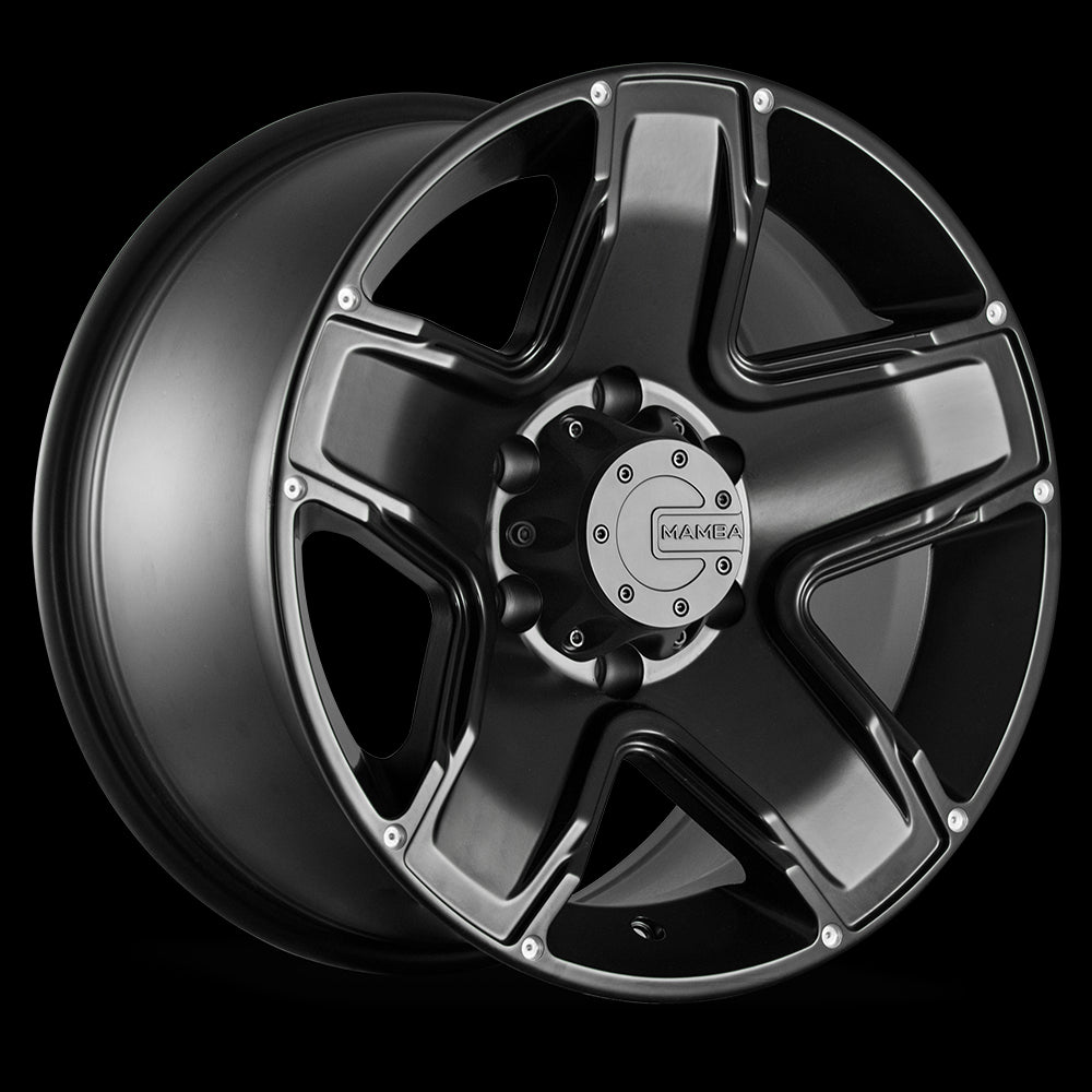 16x8 Mamba M13 Matte Black 6x114.3 6x4.5 ET13 Wheel Rim - 0