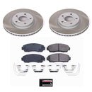 PowerStop Semi-Coated Rotor and Low-Dust Ceramic Brake Pad Kit