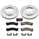 PowerStop Genuine Geomet Coated Rotor and Low-Dust Ceramic Brake Pad Kit
