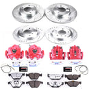 PowerStop Z26 Street Performance Ceramic Brake Pad, Drilled Slotted Rotor, and C
