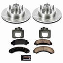 PowerStop OE Stock Replacement Low-Dust Ceramic Brake Pad, Rotor and Caliper Kit
