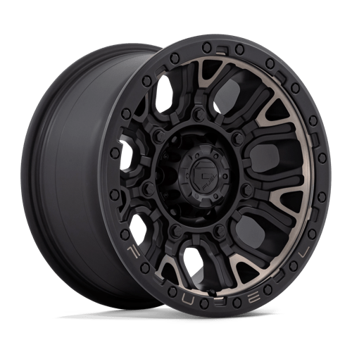 17x9 Fuel Off-Road D824 Traction Matte Black Double Dark Tint 6x135 ET1 Wheel