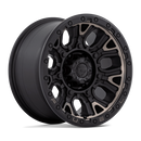 17x9 Fuel Off-Road D824 Traction Matte Black Double Dark Tint 6x135 ET1 Wheel