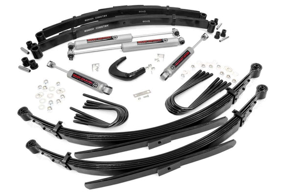 4 Inch Lift Kit - 52 Inch RR Springs - Chevy/GMC 3/4-Ton Suburban (88-91)
