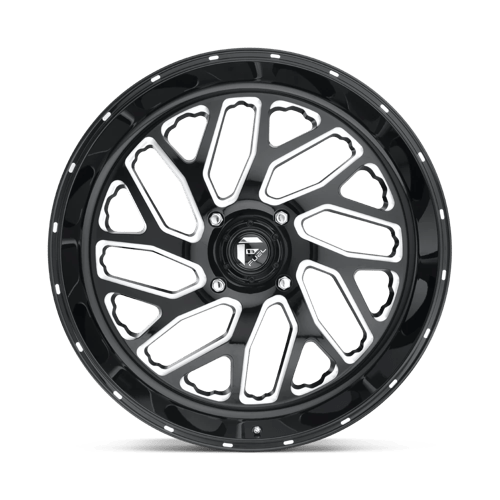 24X7 Fuel UTV D581 Triton Gloss Black Milled 4X156 ET13 wheel/rim