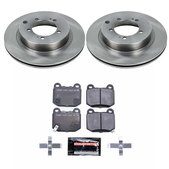 PowerStop Track Day Spec High-Performance Brake Pad and Rotor Kit