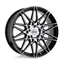 18x8 Petrol P3C Gloss Black With Machined Face 5x115 ET40 CB76.1 Wheel Rim