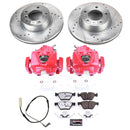 PowerStop Z26 Street Performance Ceramic Brake Pad, Drilled Slotted Rotor, and C