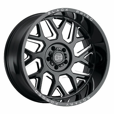 20x9.5 Black Rhino Reaper Gloss Black Milled Spokes 5x139.7 ET0.00 Wheel