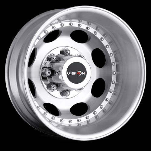 19.5x6.75 Vision 181H Hauler Machined 8x210 ET-143 Wheel Rim