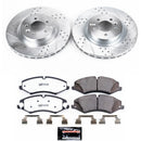 PowerStop Z36 Carbon-Fiber Ceramic Brake Pad with Drilled and Slotted Rotor Kit