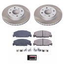 PowerStop Semi-Coated Rotor and Low-Dust Ceramic Brake Pad Kit
