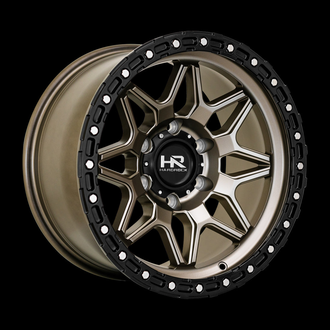 17x9 Hardrock H105 Matte Bronze-Black 6x139.7 ET1 wheel/rim